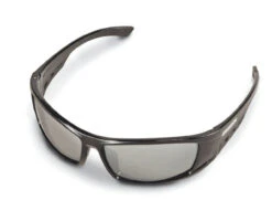 Stihl Gridiron Black Frame Safety Glasses With Silver Mirror Lens