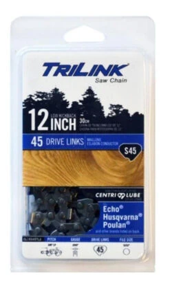 TriLink 12 In. S45 Semi Chisel Chainsaw Chain