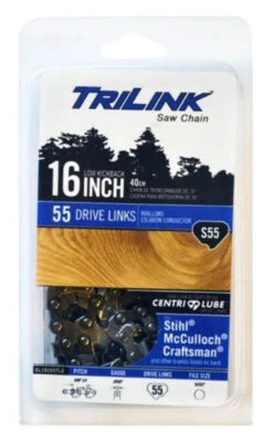 TriLink 16 In. S55 Semi Chisel Chainsaw Chain
