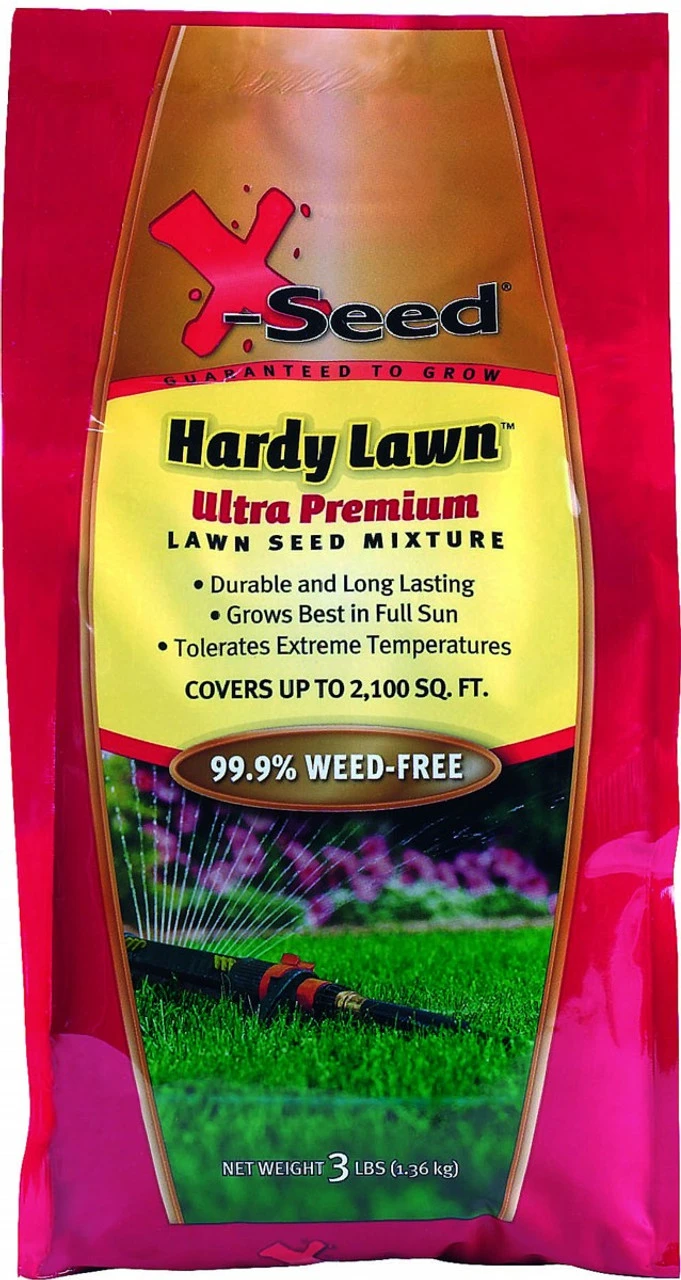 X-Seed Hardy Lawn Ultra Premium Lawn Seed Mixture - 3 LBS 3 X-Seed Hardy Lawn Ultra Premium Lawn Seed Mixture - 3 LBS