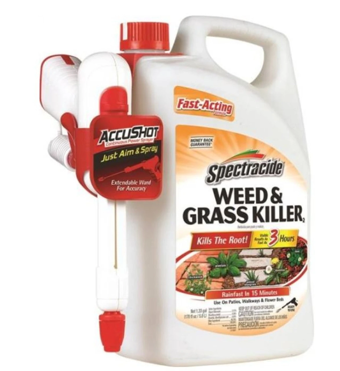 Spectracide Fast Acting Weed & Grass Killer - 1.33 Gallon With Sprayer Wand 7 Spectracide Fast Acting Weed & Grass Killer - 1.33 Gallon With Sprayer Wand - Image 5