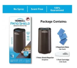 Thermacell Patio Shield Mosquito Repeller; Highly Effective Mosquito Repellent For Patio; No Candles Or Flames, DEET-Free, Scent-Free, Bug Spray Alternative; Includes 12-Hour Refill -Mowers Store 94980785 5 20382.1685135608