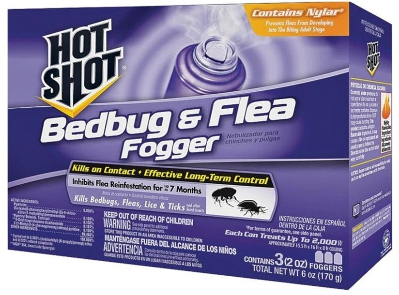 Hot Shot Bedbug & Flea Fogger - 3 Count 6 Hot Shot Bedbug & Flea Fogger - 3 Count - Image 4