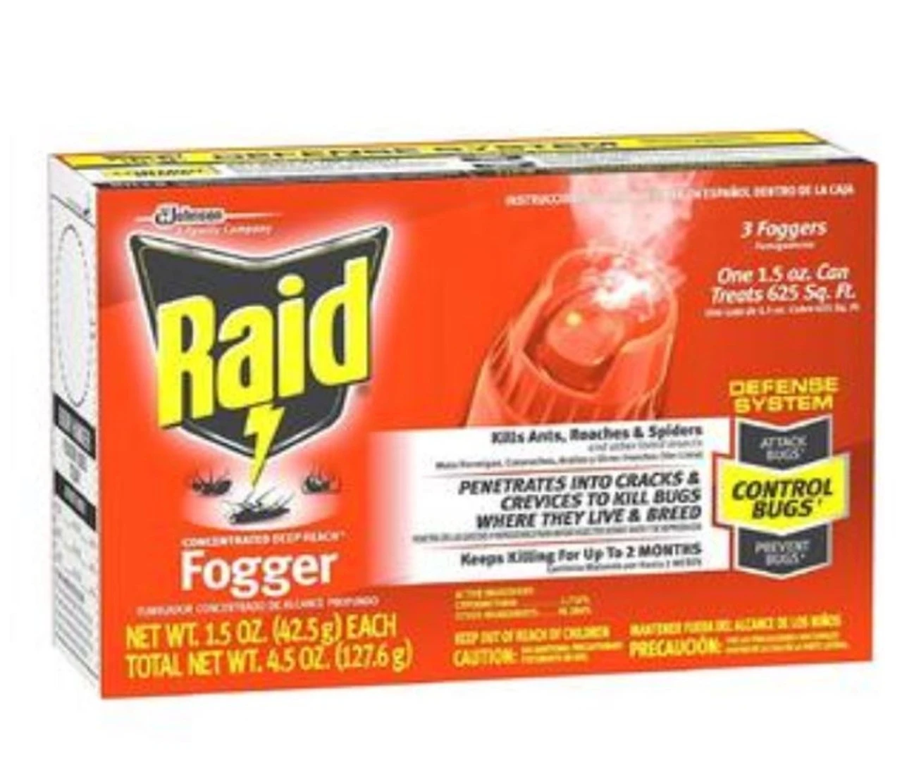 Raid Concentrated Deep Reach Fogger - 2 Pack 3 Raid Concentrated Deep Reach Fogger - 2 Pack