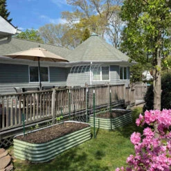 Vego Garden 17" Tall 9-In-1 Modular Metal Raised Garden Bed Kit -Mowers Store P2531265 OLIVE 1 62515.1643222590